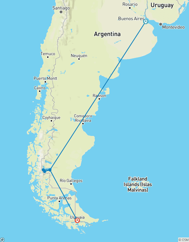 Argentina - Buenos Aires, Calafate and Ushuaia - 10 days Tour