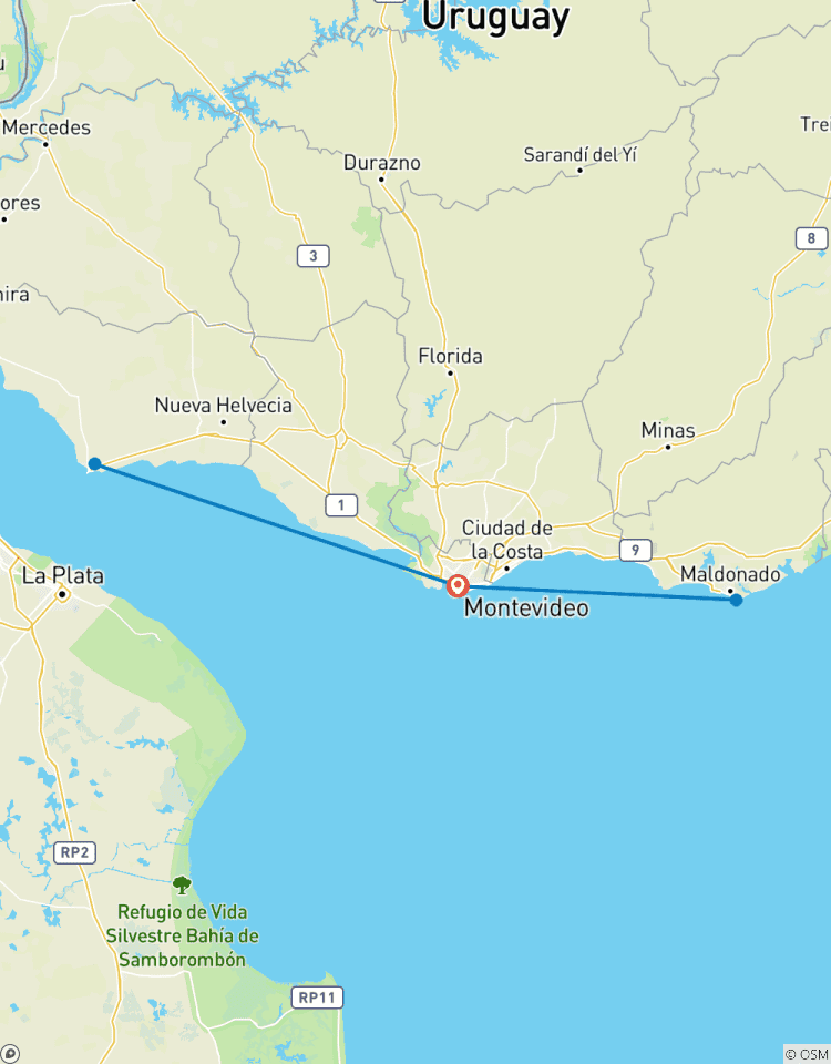 Uruguay: Montevideo - Colonia - Punta del Este - 6 days Tour