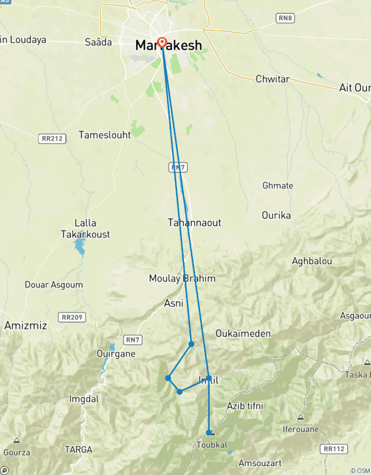 6-Day Toubkal Summit Trek via Hidden Berber Villages Tour