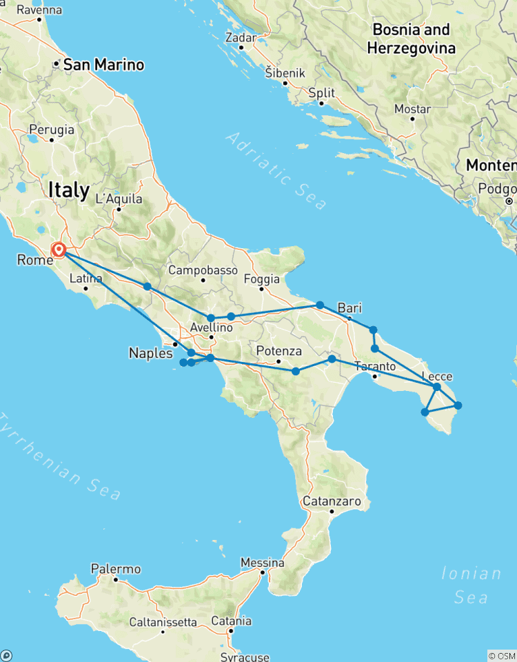 Circuito Ruta de 6 días por Pompeya, la costa amalfitana y la irresistible Italia en grupo pequeño desde Roma