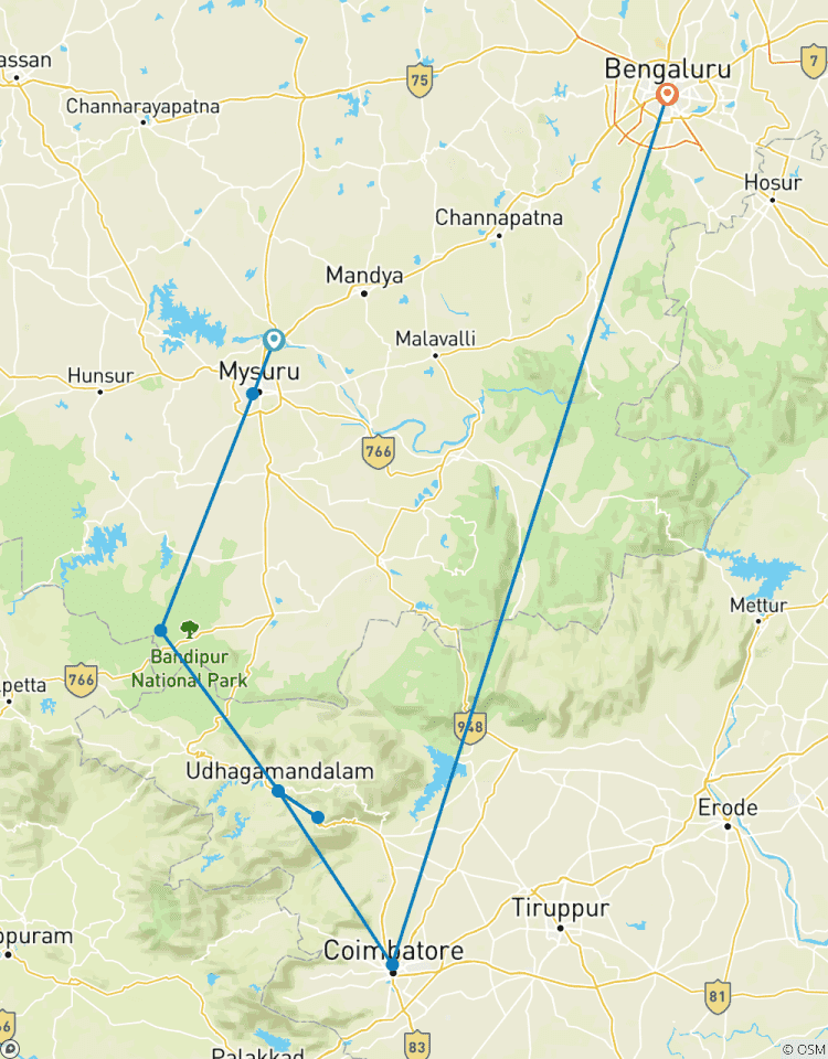 Mysore - Ooty Arrangement-rondreis