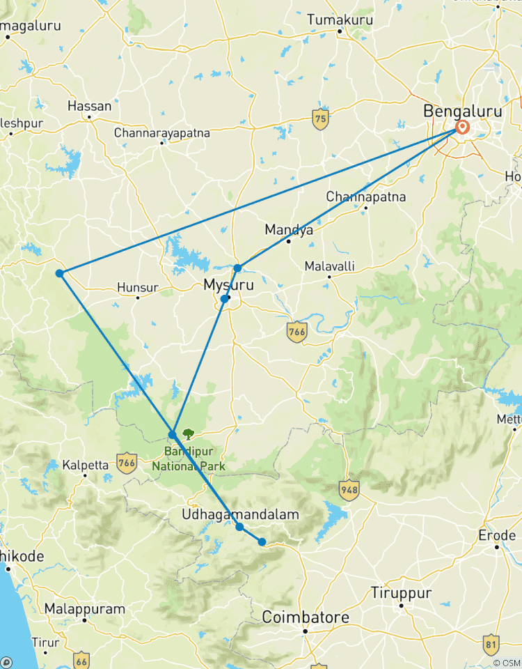 Mysore - Ooty - Coorg Pakket-rondreis