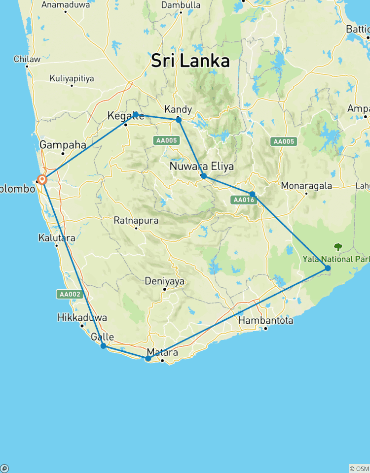 Sri Lanka Itinerary 7 Days Tour