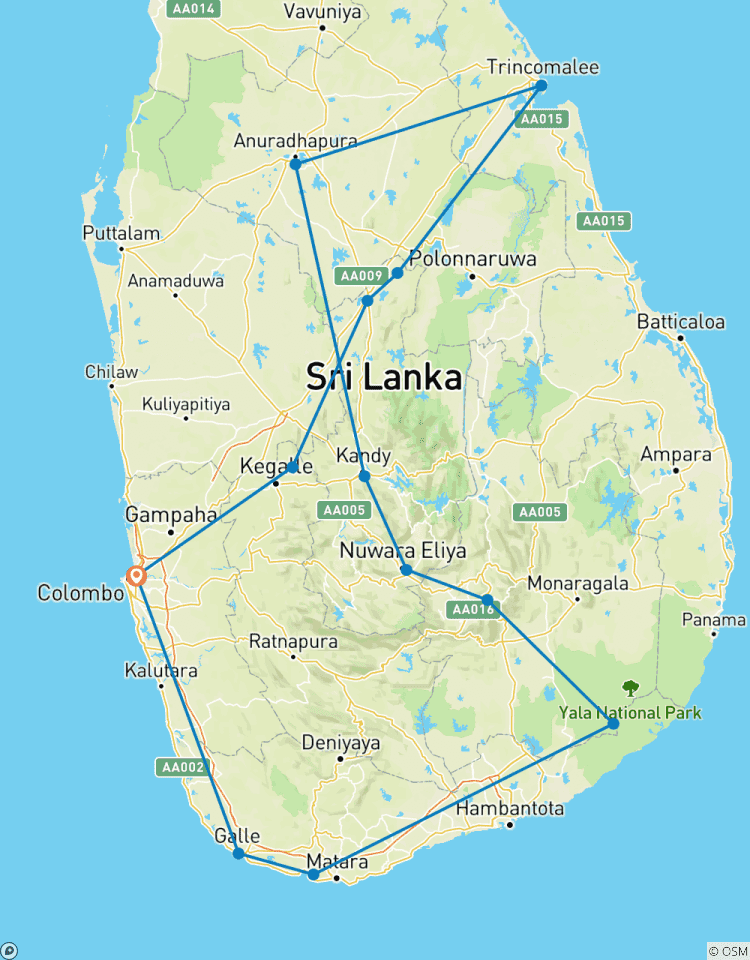 2 Weeks Sri Lanka Tour Itinerary Tour