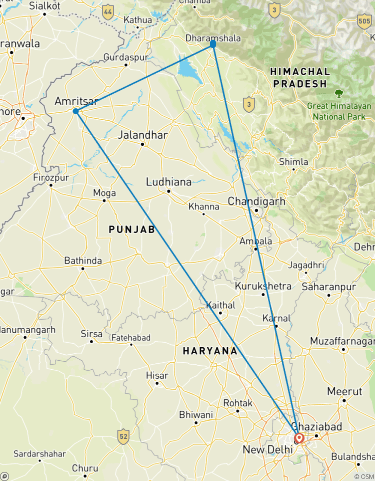 Circuito De Delhi a Amritsar y la mística Dharamsala
