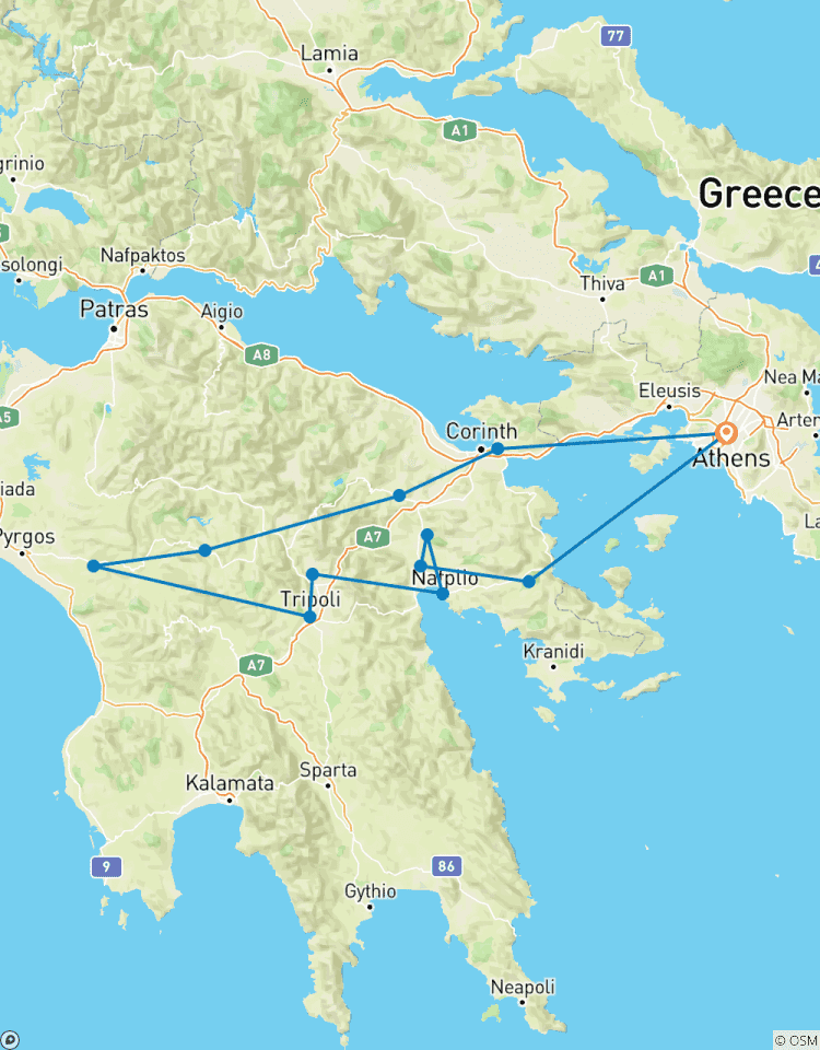 Les routes des vins du Péloponnèse (3 jours - petit groupe, accompagné, culturel, culinaire) circuit