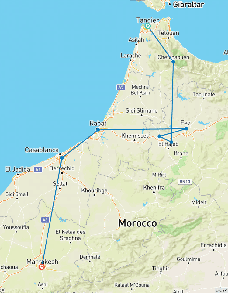 6 Days Imperial Cities Tour from Tangier Tour