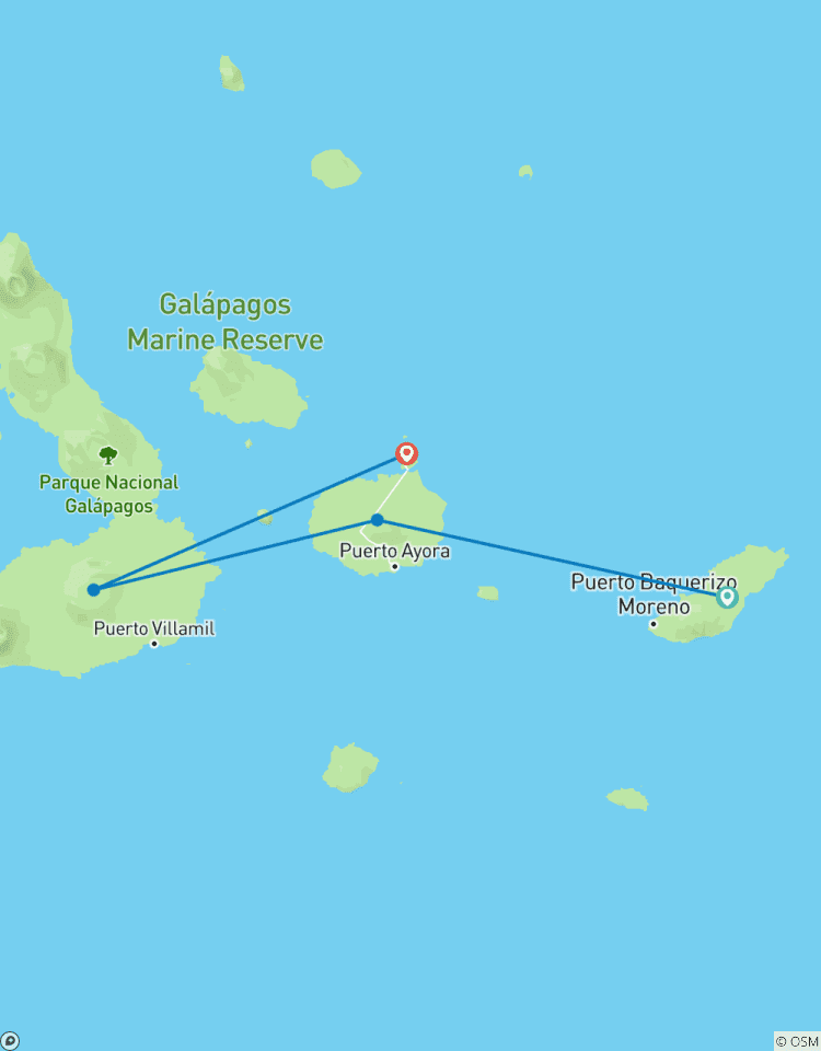 Circuito 8 Días de Salto de Isla en Galápagos: Visita las 3 Islas Principales