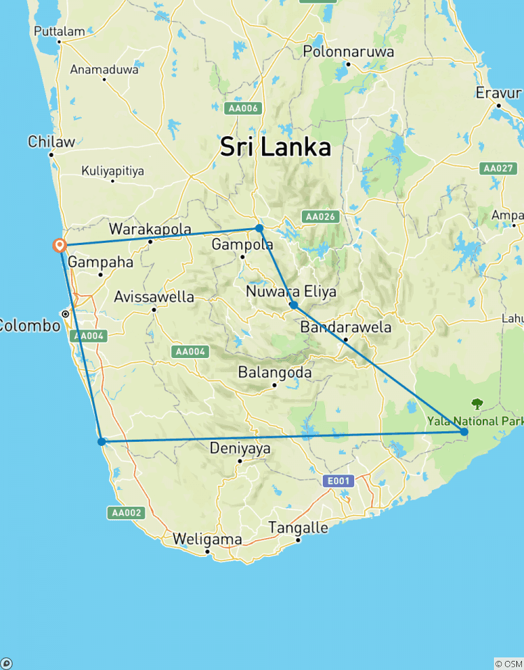 6 Daagse Sri Lankaanse Huwelijksreis Tour-rondreis