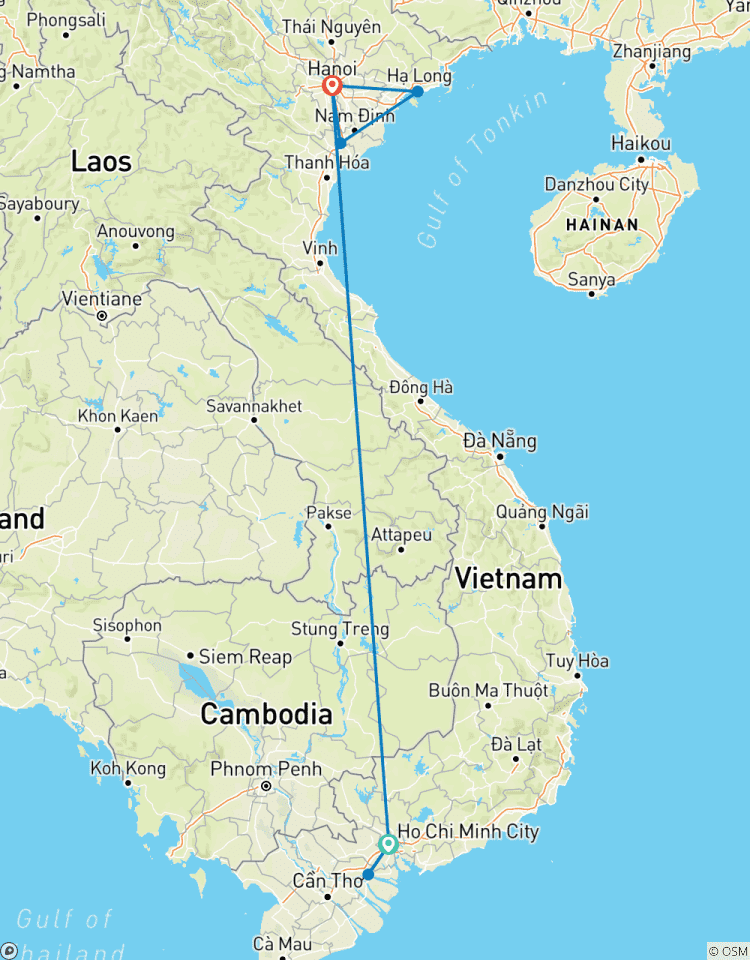 Impressionnant Vietnam 7 jours 6 nuits (Ho Chi Minh Ville, Baie d\'Ha Long, Hanoi et Ninh Binh) circuit