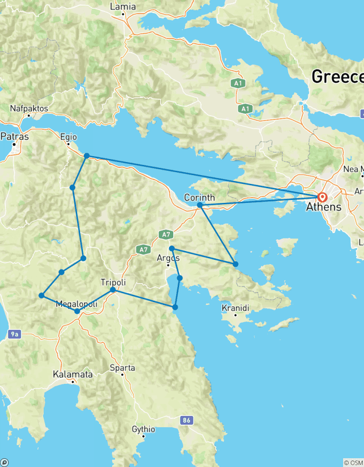 Sentier Mainalon Classic + Sentier Parnon +Parc national Chelmos-Vouraikos circuit
