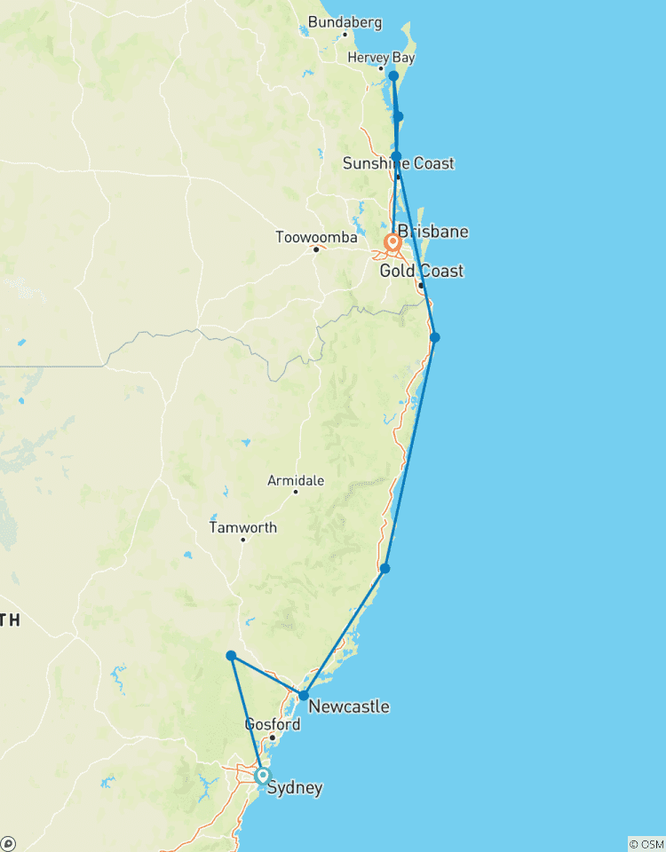 Sydney to Brisbane – 8 Day Boutique Tour Tour