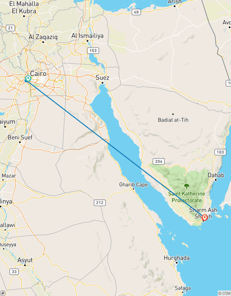 Circuito Circuito \"Playa y monumentos\" a Sharm El-Sheij, Giza y el Cairo