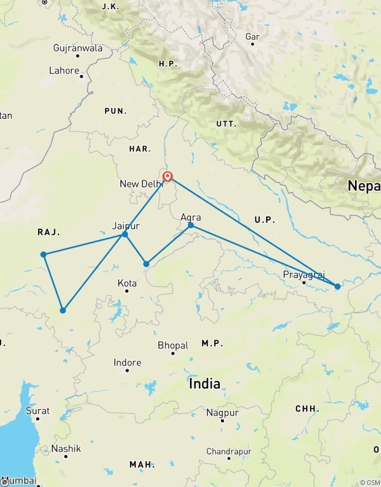 Luxuriöses Indien Rundreise