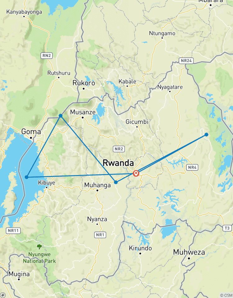 Entdecken Sie Ruanda Gorilla Trekking, Big 5, Großkatzen & Kivusee (Exklusiv Privat) Rundreise