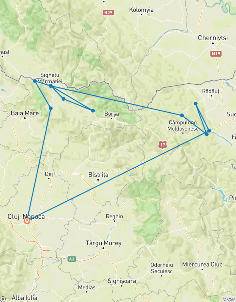 Classic Northern Heritage: six days tour to Maramures and Bucovina from Cluj-Napoca Tour