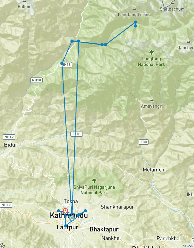 Trek dans la vallée du Langtang - 10 jours circuit