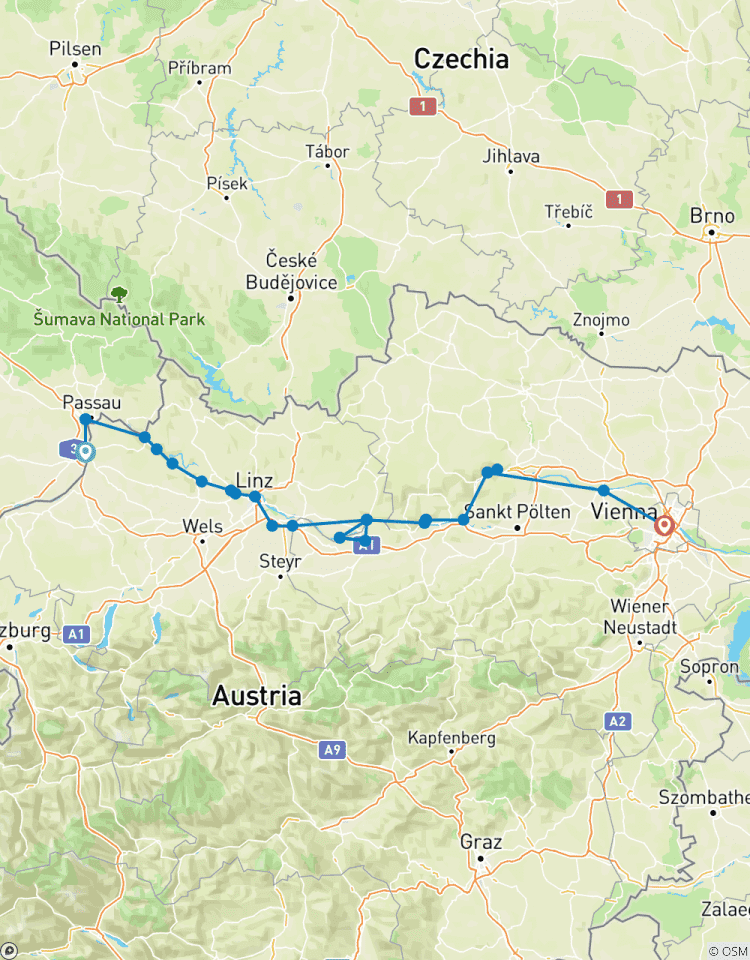 Circuito Carril bici del Danubio: el recorrido más fácil