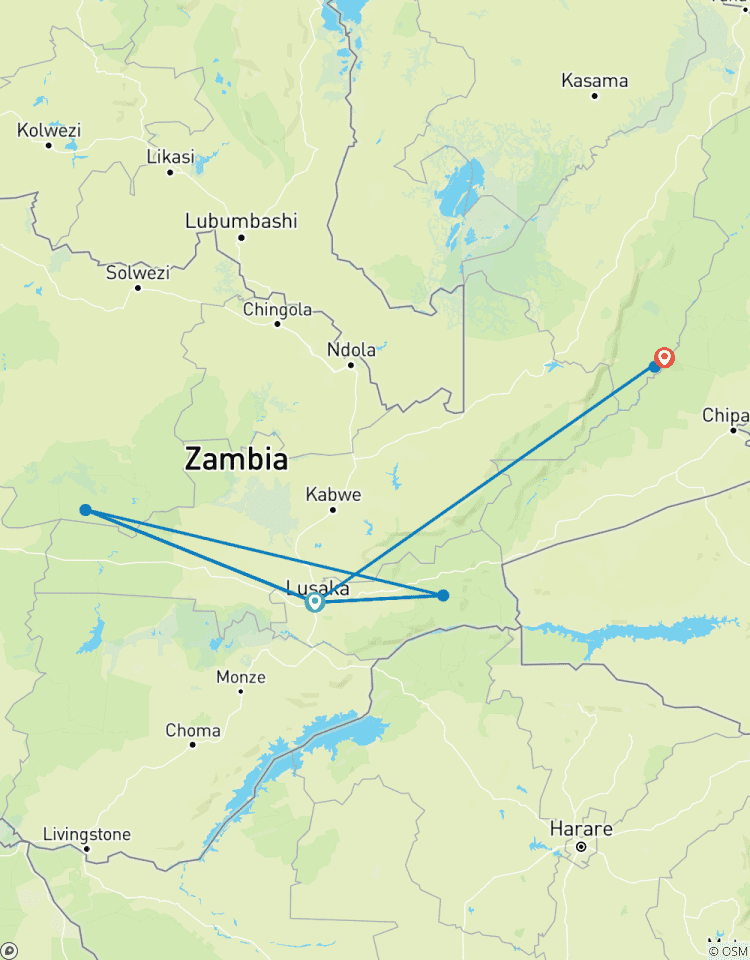 Nyati BIG-5 Classic “Best of Zambia” Safari Experience: Lower Zambezi, Kafue (Busanga Plains) and South Luangwa National Parks – 11 days Tour