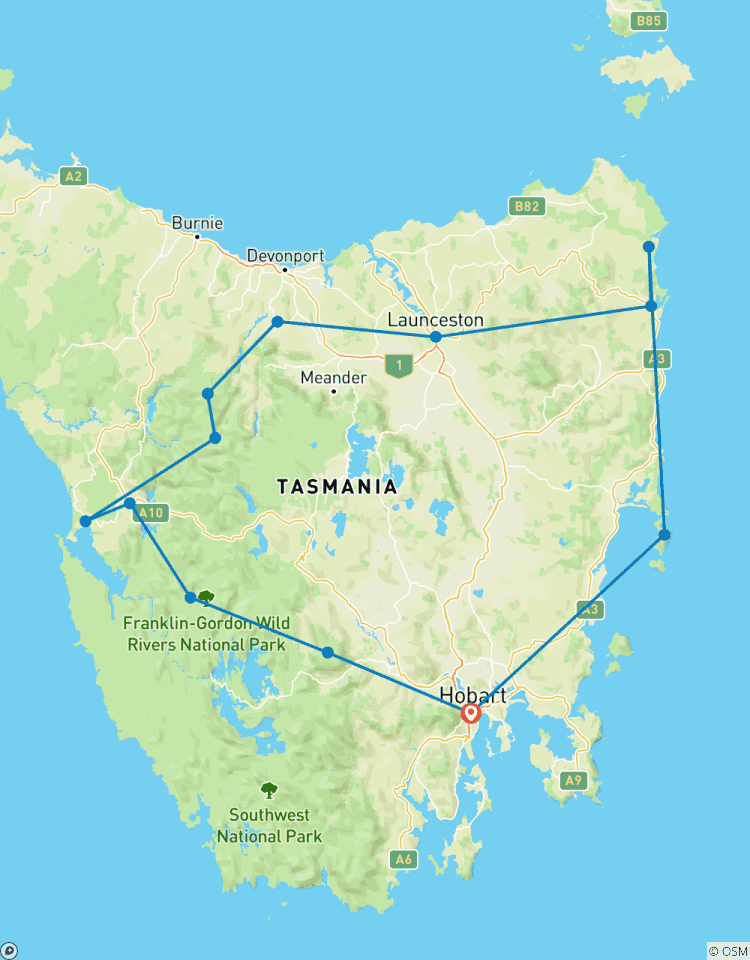 Famous 5 - 5 day Tour of Tasmania Tour