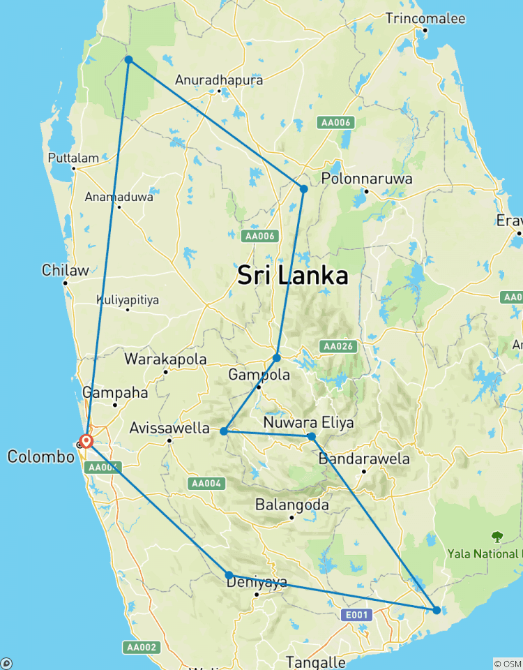 Vogels kijken in Sri Lanka - een rondreis-rondreis