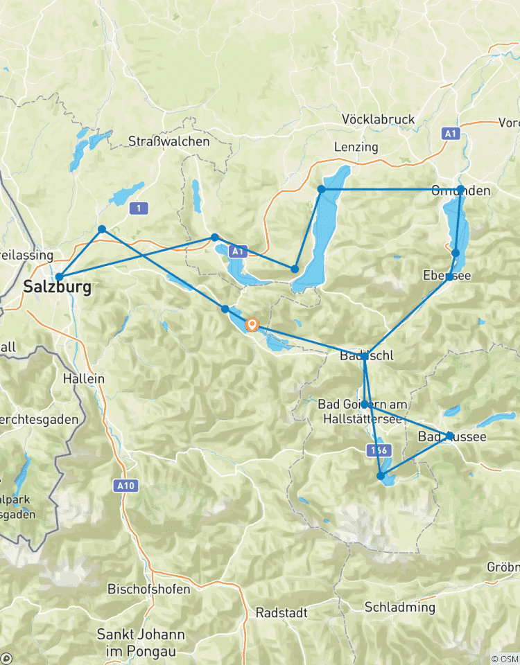 Vacances à vélo dans les 6 lacs de Salzbourg circuit