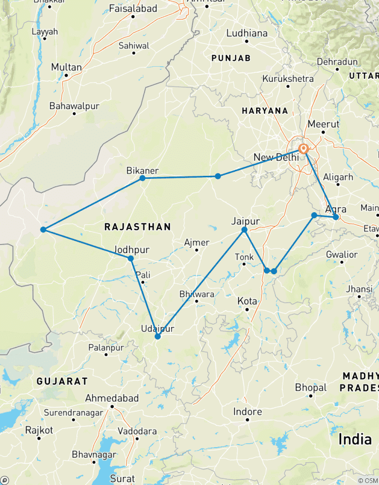 Golden Triangle with Rajasthan & Wildlife Safari Tour – 11 Days Private India Tour with Delhi, Agra, Jaipur, Ranthambore & Udaipur Tour