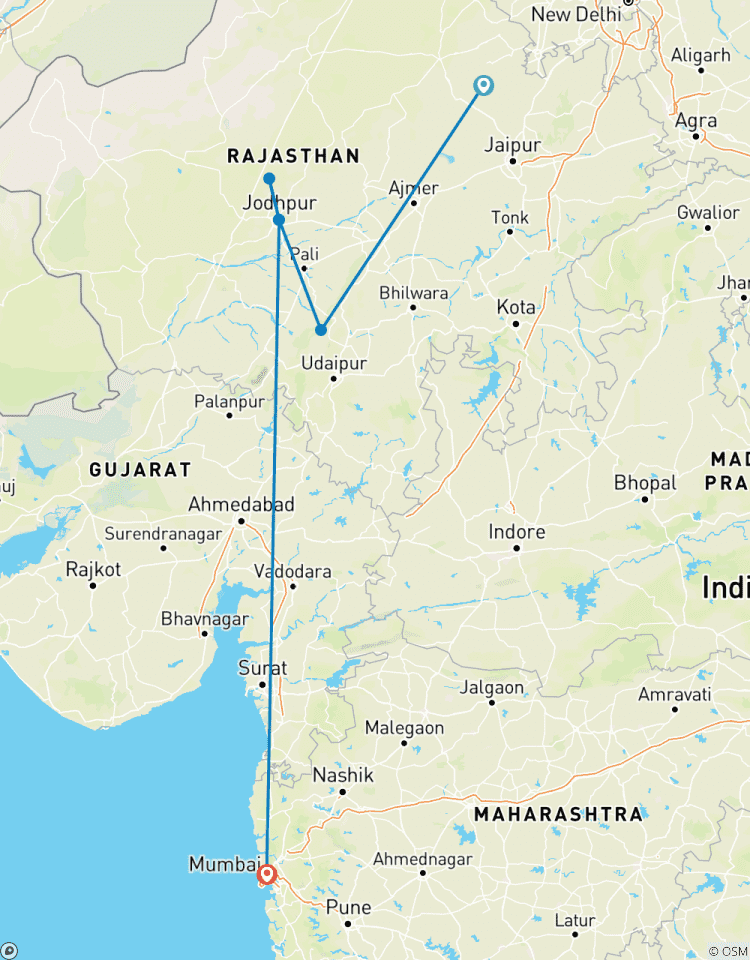 Circuito Un Exclusivo Viaje Privado de Lujo a Udaipur y Jodhpur, en Rajastán (Desde Bombay con Vuelos)