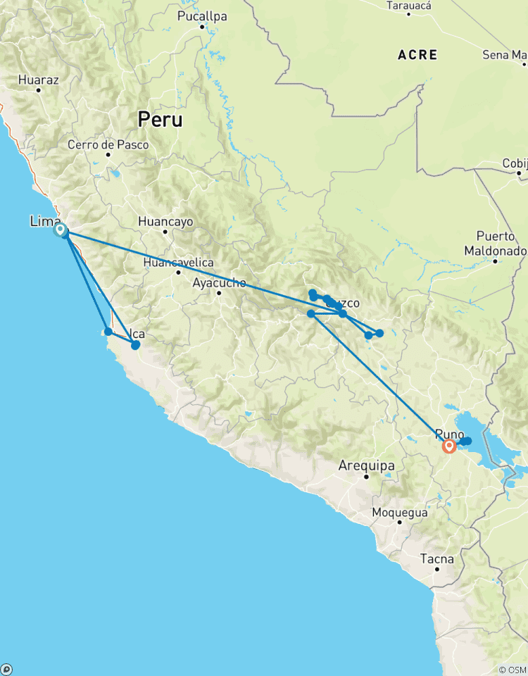 Pérou Express - 10 jours (Lima - Cusco - Machu Picchu & Puno) avec vols intérieurs circuit