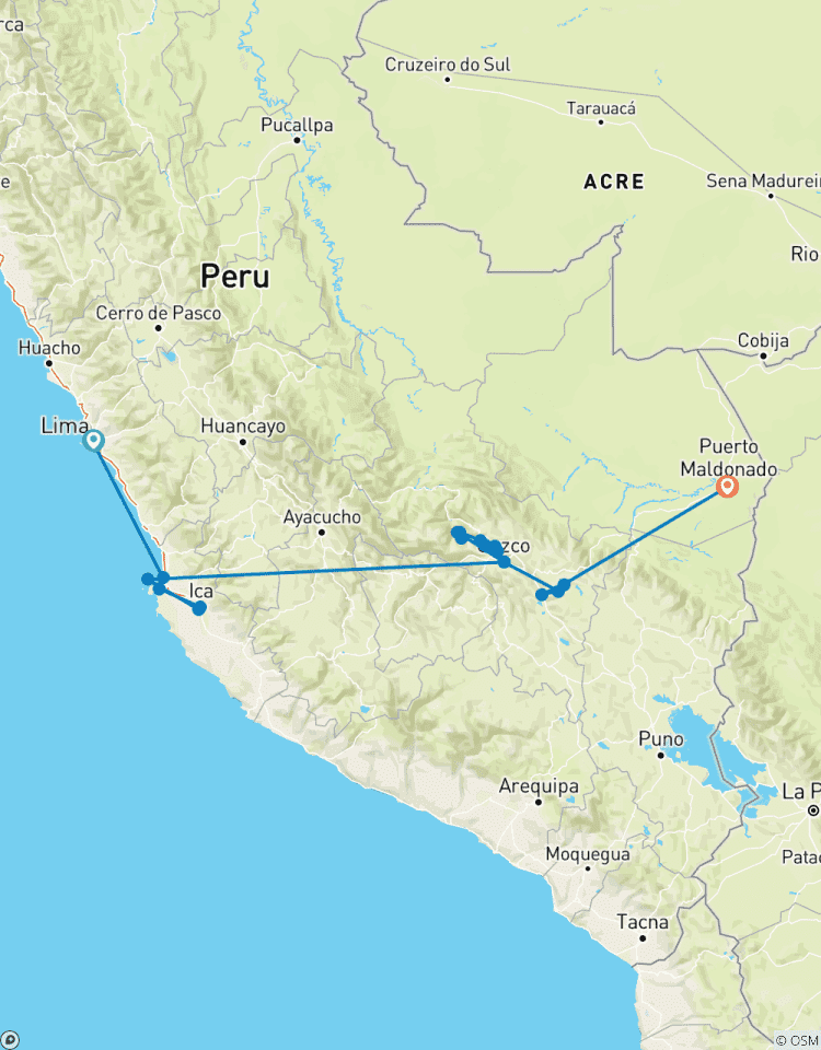 Bijoux du Pérou - 10 jours (Lima - Cusco & Puerto Maldonado) circuit