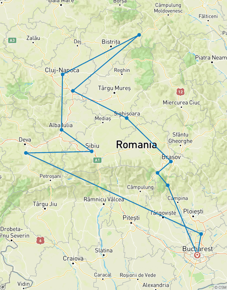 Best of Romania, 2 special dinners and a show Tour