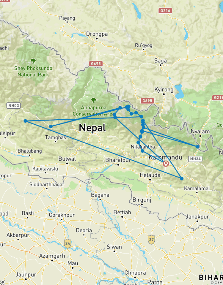 Manaslu Circuit Trek - 15 Tage Rundreise