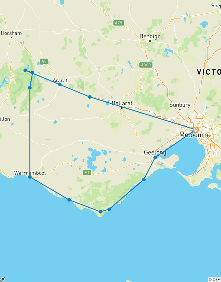 Circuito Circuito de 3 días por la Great Ocean Road y los Grampians de Melbourne (en alojamiento)