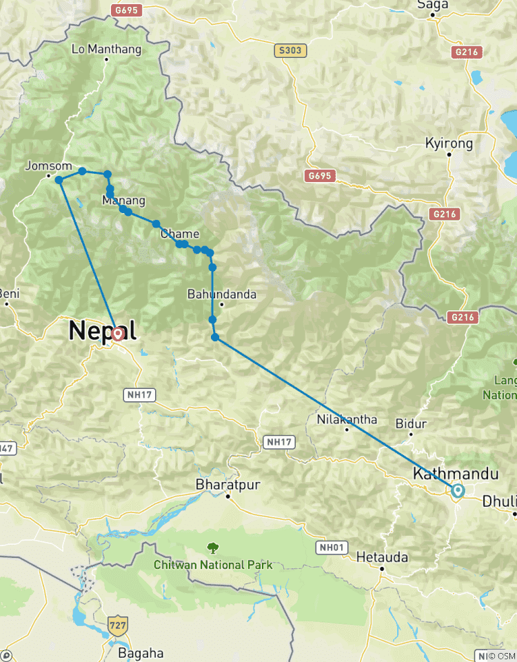 Annapurna Circuit Trekking Tour - 8 Tage Rundreise