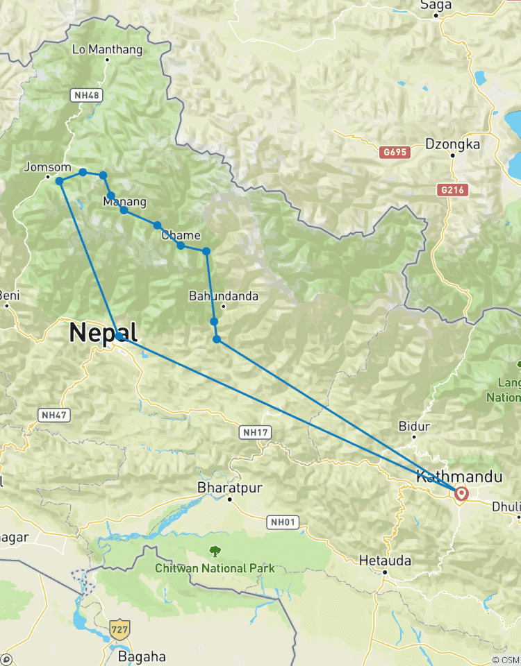 Circuito Circuito del Annapurna 15 días
