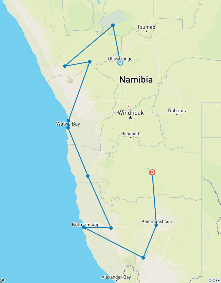 Tout savoir sur la Namibie-Autocaravane circuit