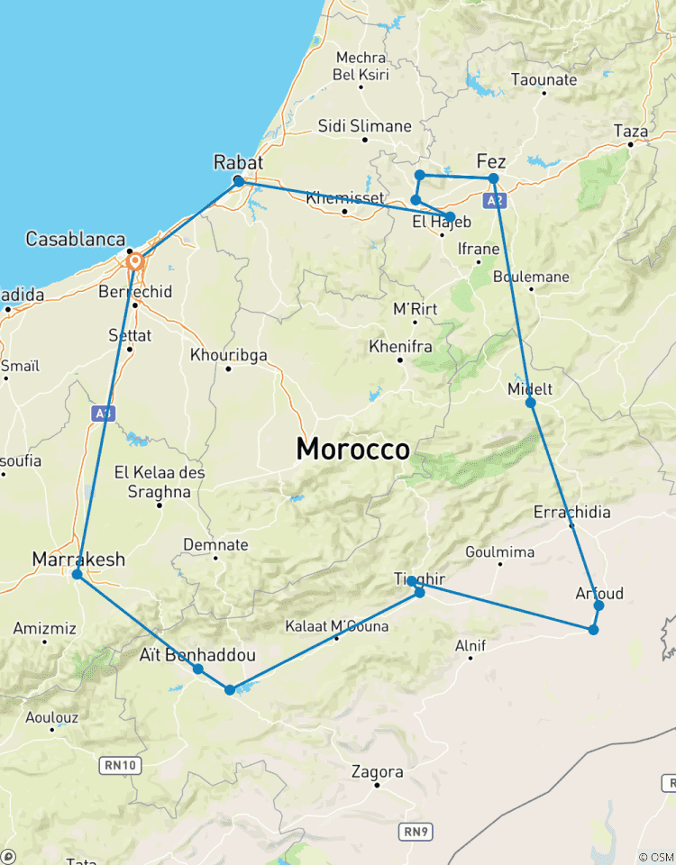 Les points forts du Maroc circuit