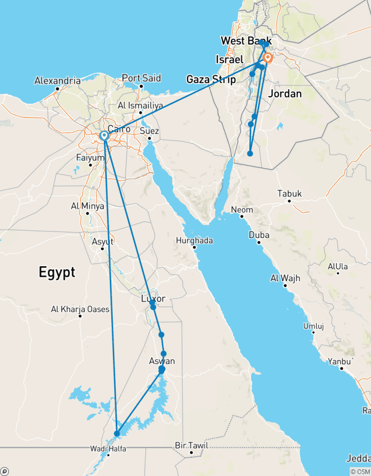Le meilleur de l\'Égypte et de la Jordanie circuit