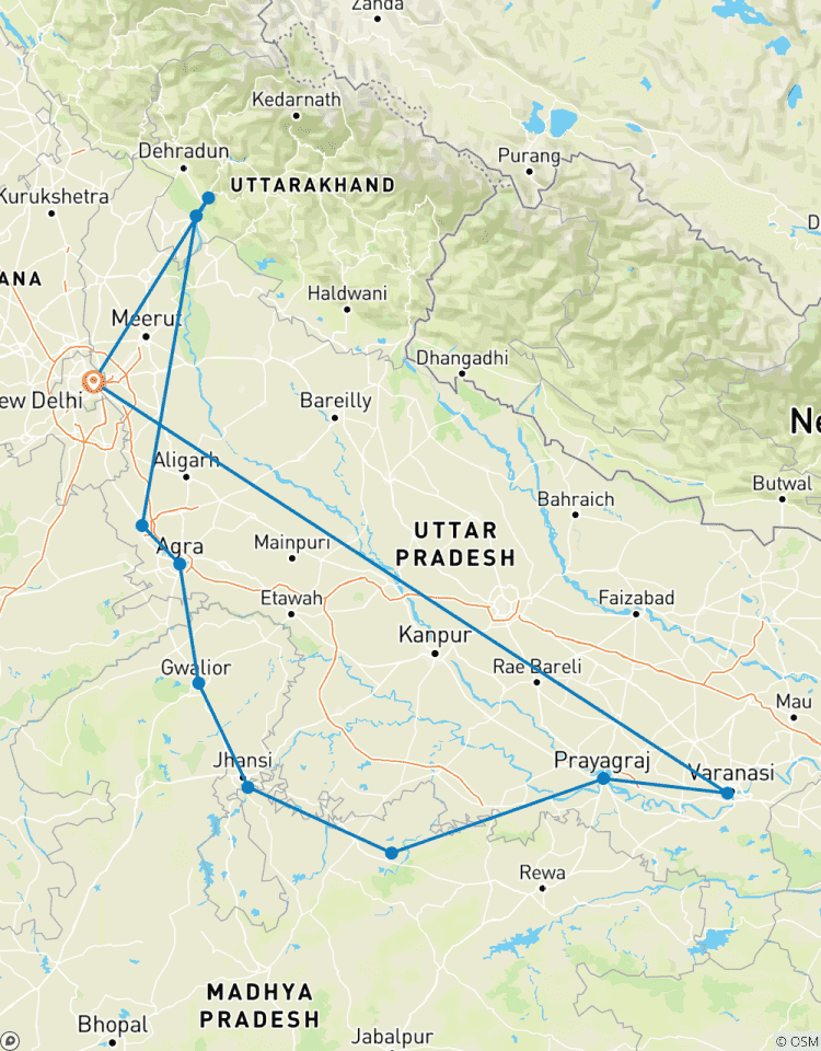 Das heilige Nordindien - Delhi, Varanasi, Allahabad, Khajuraho & der Ganges im Himalaya Rundreise
