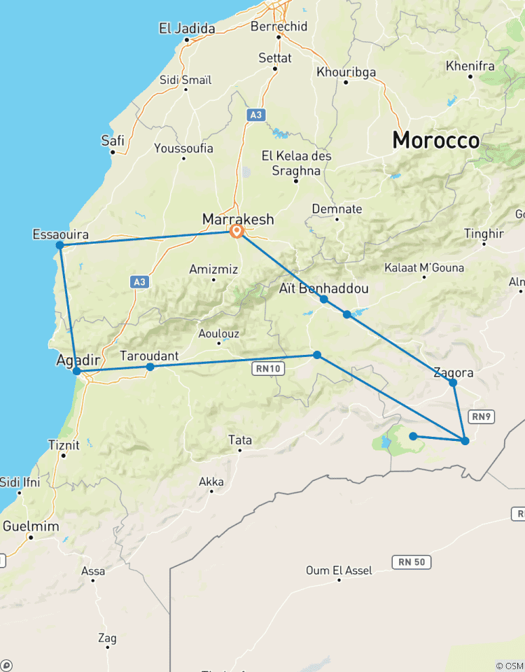 8-daagse avontuurlijke woestijnreis vanuit Marrakech-rondreis