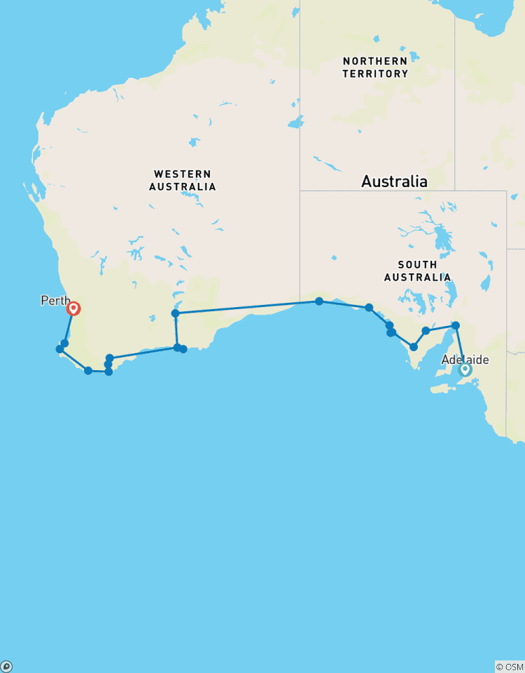 10-Day Adelaide to Perth Adventure Tour Tour