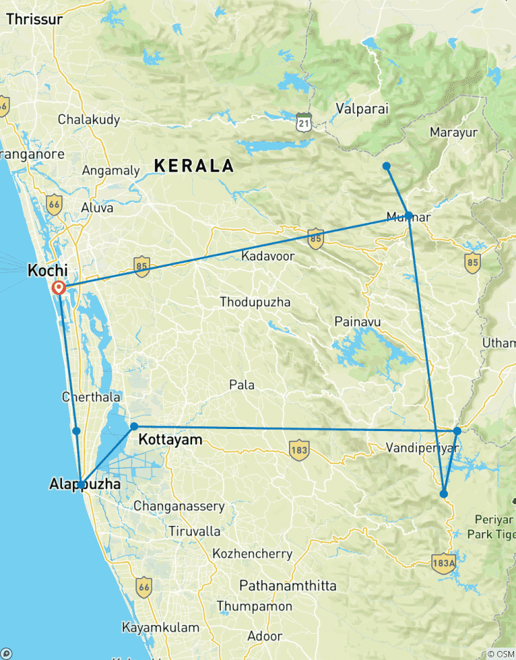 Höhepunkte aus Kerala Rundreise