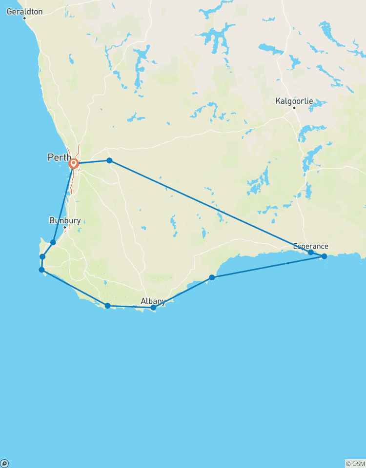 6-Day Esperance & Margaret River Adventure Tour Tour