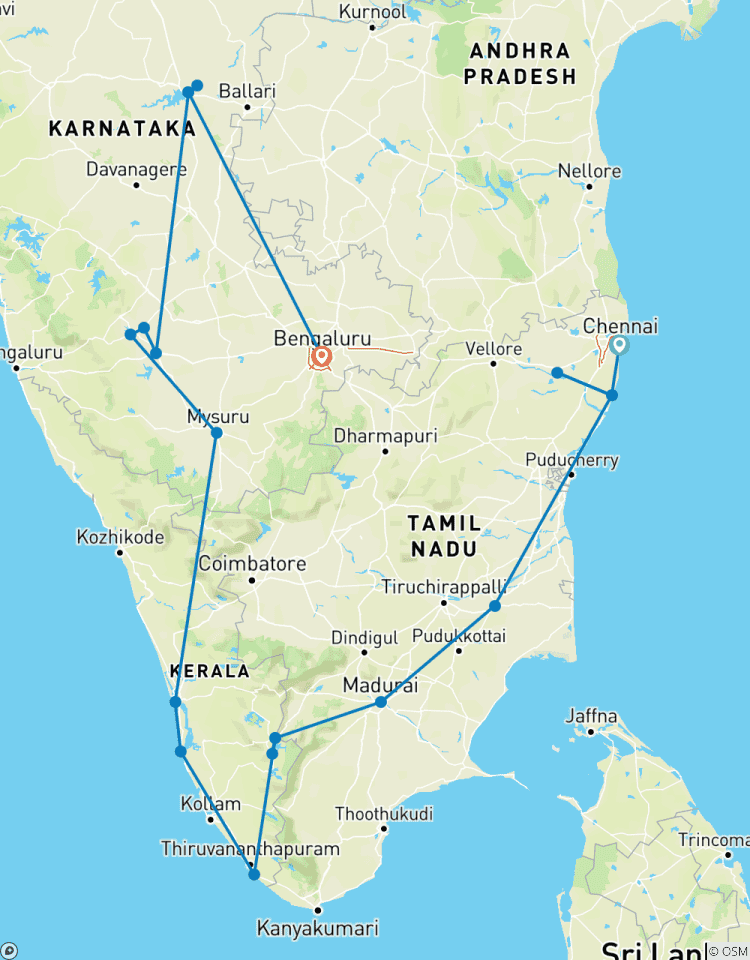 Imperial South India Pauschalreise ab Chennai Rundreise
