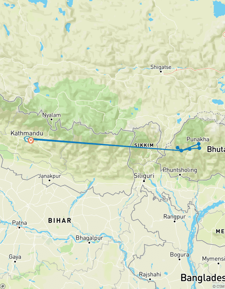 Nepal Bhutan Kulturreise - 9 Tage Rundreise