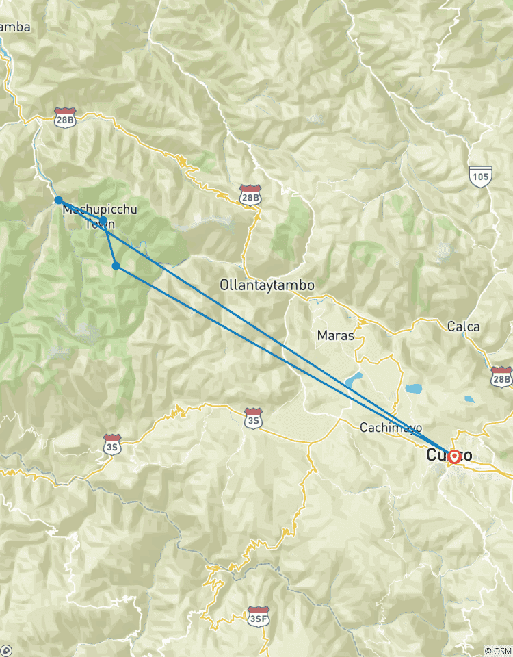 Machu Picchu mit dem Auto (preiswert ab Cusco, 2 Tage) Rundreise
