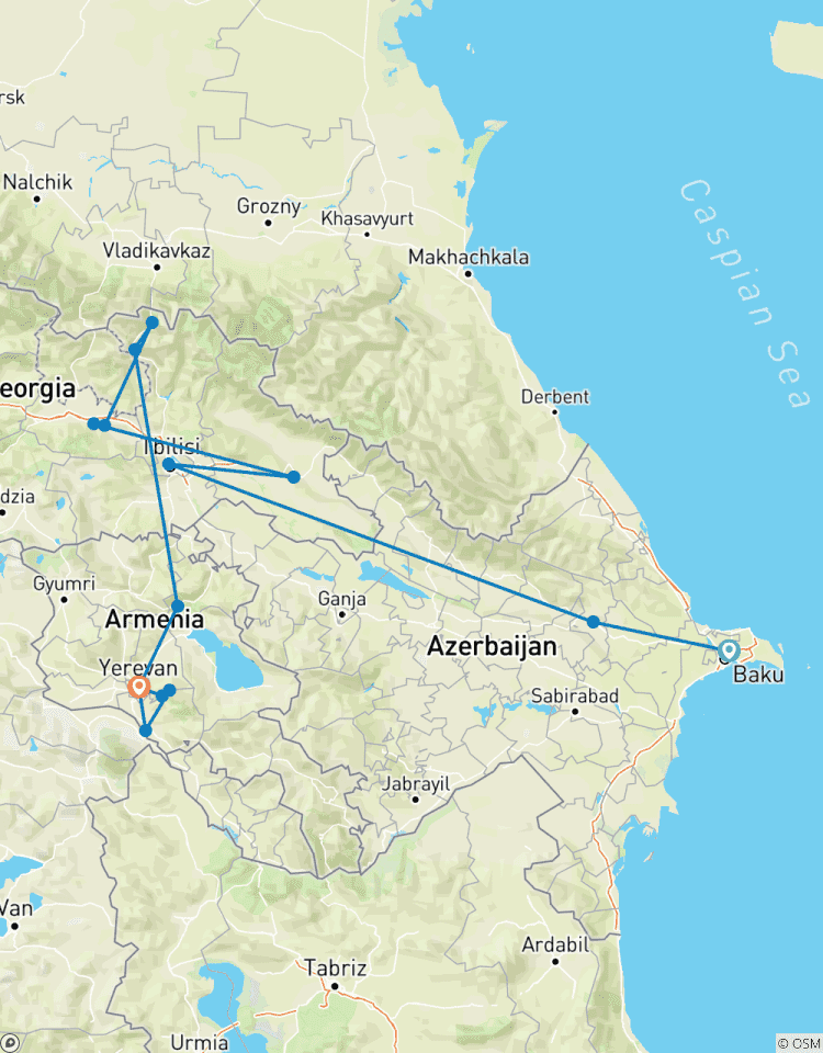 Circuito Explorador del Cáucaso - Armenia, Georgia y Azerbaiyán