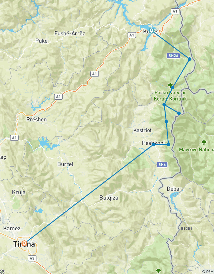 High Scardus Trail: Trekking Tour des neuesten Abschnitts der Via Dinarica - 8 Tage Rundreise