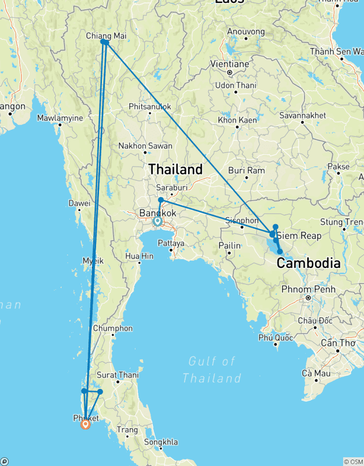 Vacances en Thaïlande et au Cambodge 15 jours circuit