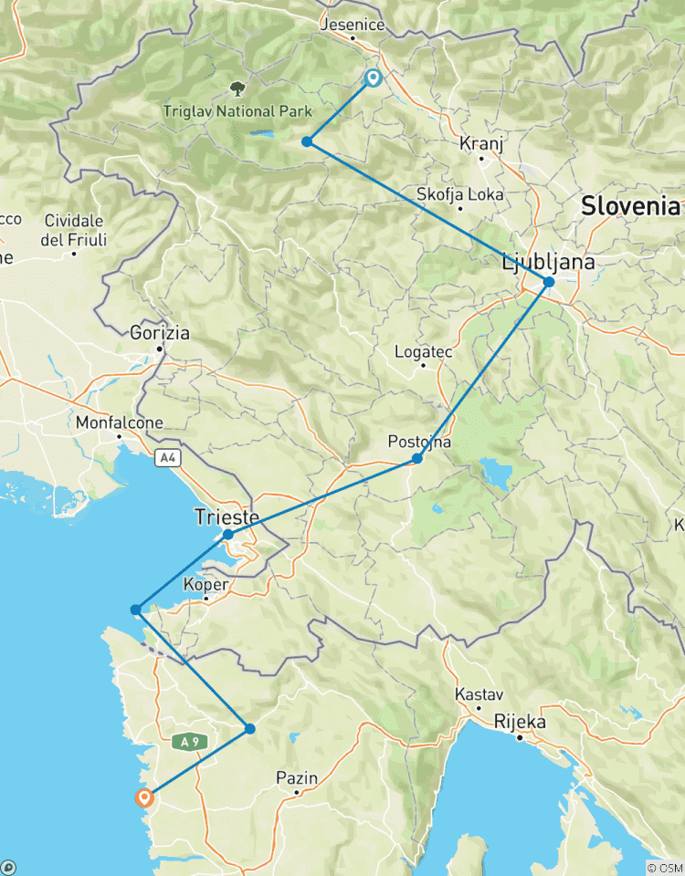 Slovénie Gravel Epic | Alpes à l\'Adriatique Gravel Grinding circuit